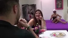 Play The young lady with small breasts wants a big cock inside her