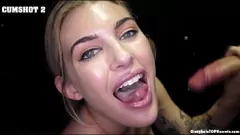 Odtwórz Gloryhole spermowane: Dixie Jewel połykał wielki biały kutas Nacho Vegas