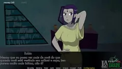 Reproduzir Hot Emo Girl Raven Teen Titans: Small T-Shirt & Juicy revela
